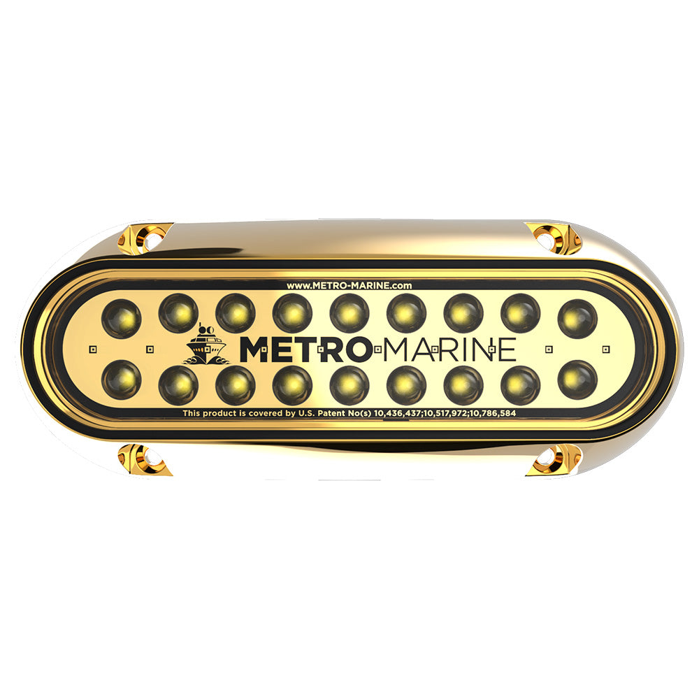 Metro Marine HighOutput Elongated Underwater Light wIntelligent Monochromatic LEDs White 45 Beam FBME1HW345