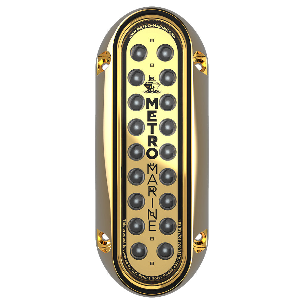 Metro Marine HighOutput Elongated Vertical Mount Light wIntelligent Monochromatic LEDs Aqua 90 Beam FBME1VA390