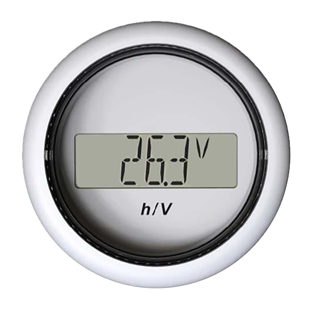 Veratron 52MM 2116 ViewLine Hour CounterVoltmeter White B00006302