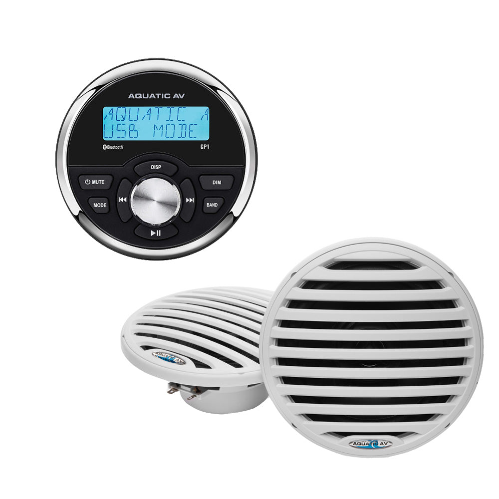 Aquatic AV GP1 Essentials wGP1 Gauge Stereo Economy 65 Speaker White ES600