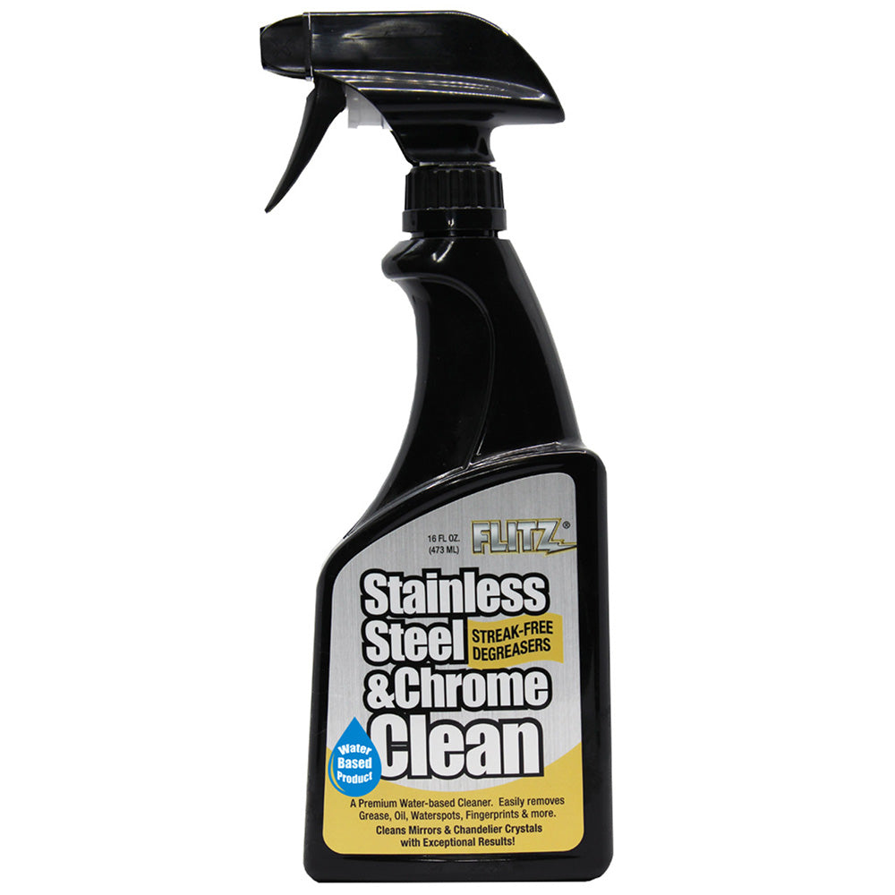 Flitz Stainless Steel Chrome Cleaner wDegreaser 16oz SP01506