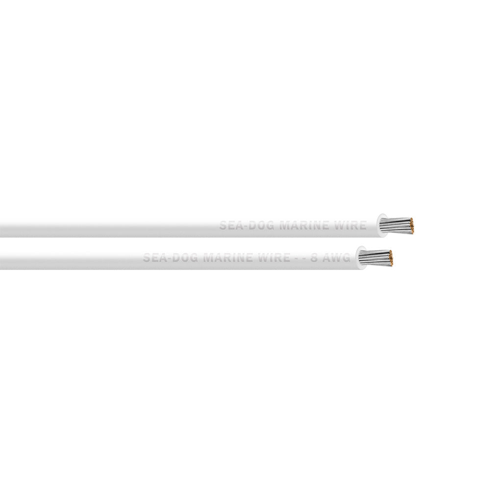 SeaDog 8 AWG White Primary Wire 250 8008054