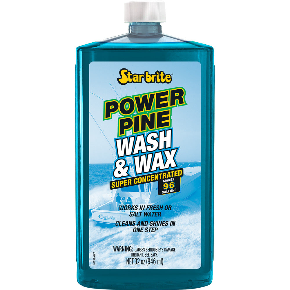 Star brite Power Pine Boat Wash Wax Concentrated Marine Grade Formula 32 oz 94732