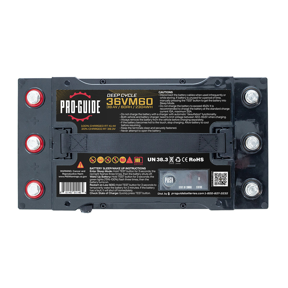 ProGuide Alpha Series Lithium Battery 36V 60AH Group 31 36VM60