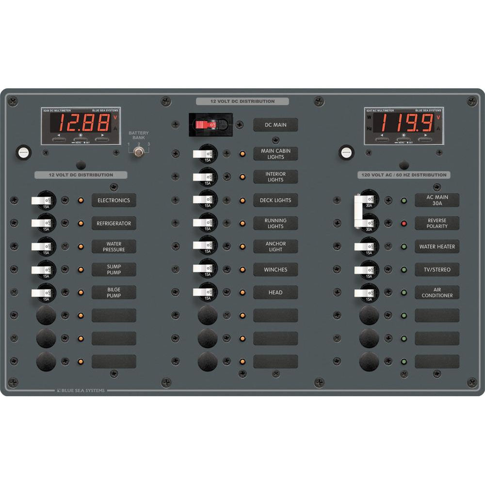 Blue Sea 8508 AC Main 6 Positions DC Main 18 Positions 8508