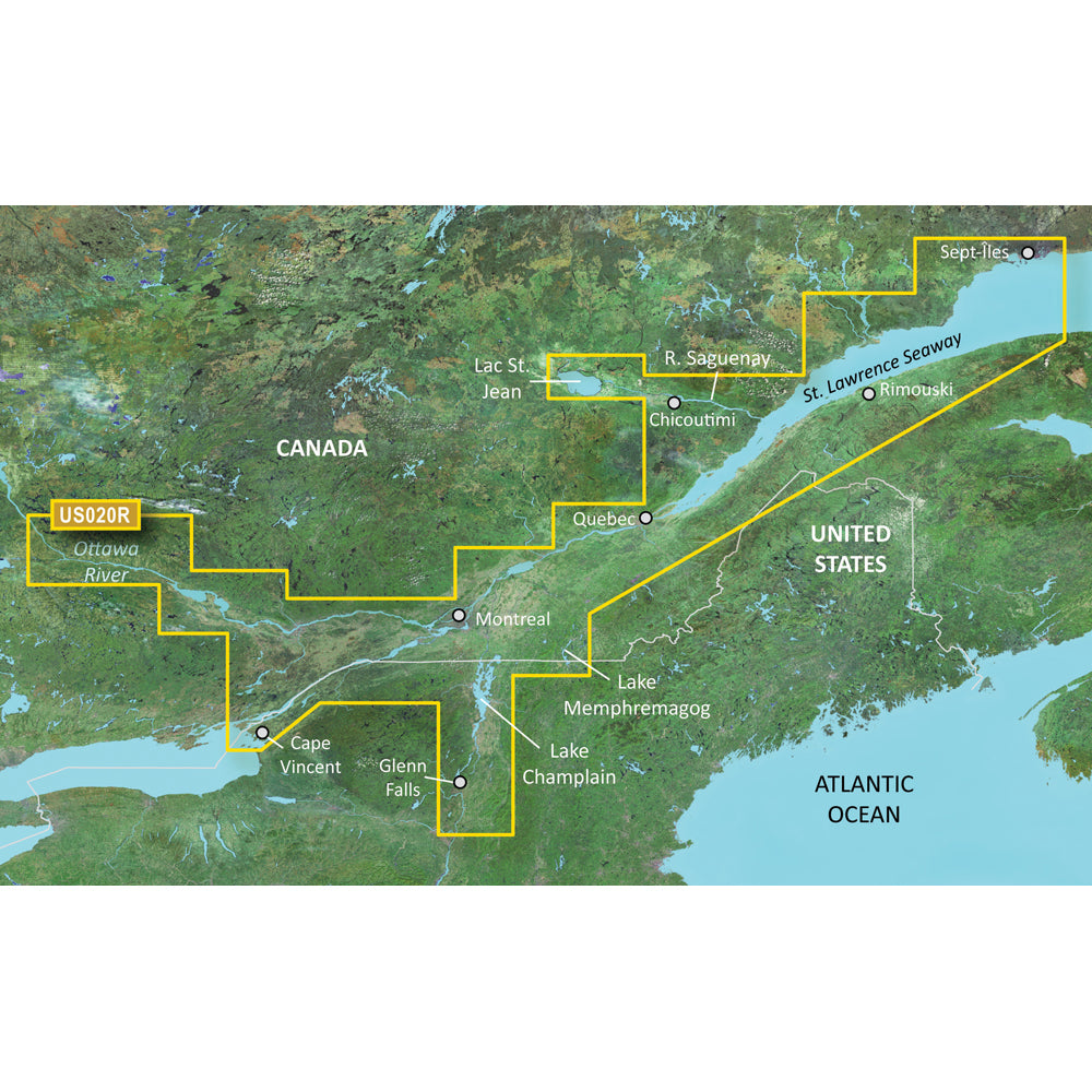 Garmin BlueChart g3 Vision HD VUS020R St Lawrence Seaway microSDSD 010C072100