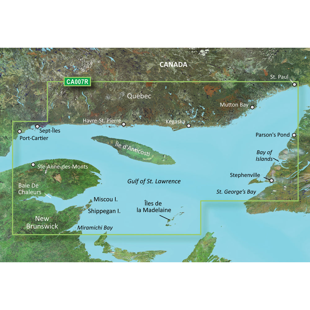 Garmin BlueChart g3 Vision HD VCA007R Les Mechins St Georges Bay microSDSD 010C069300