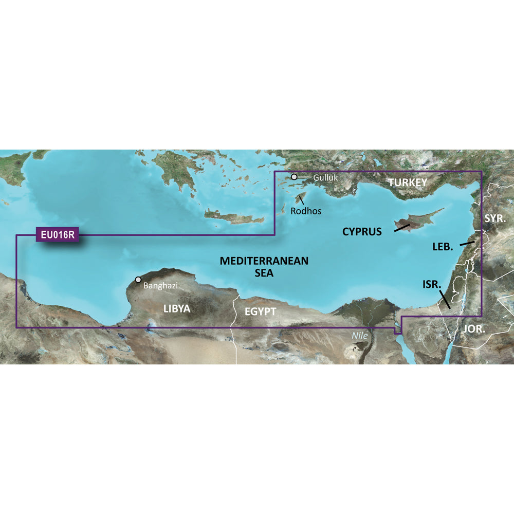 Garmin BlueChart g3 Vision HD VEU016R Mediterranean Southeast microSDSD 010C077400