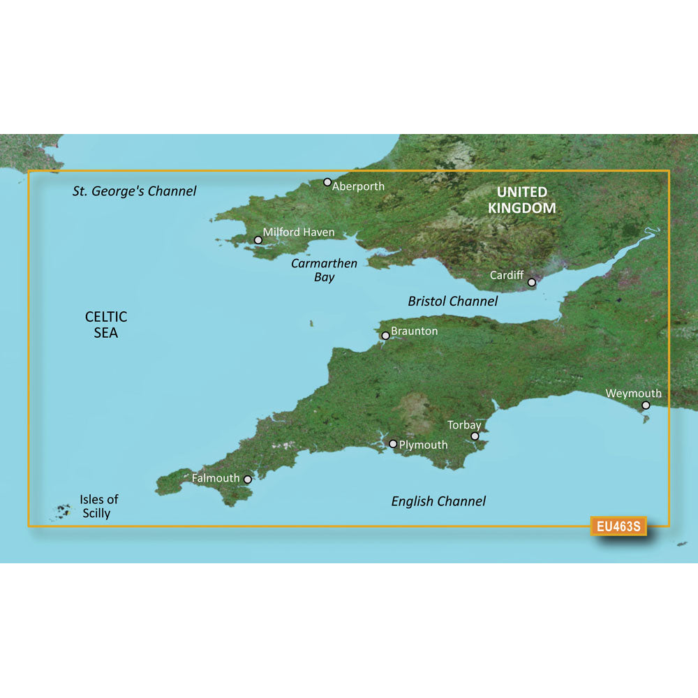 Garmin BlueChart g3 Vision HD VEU463S Bristol Channel England SW microSDSD 010C080700
