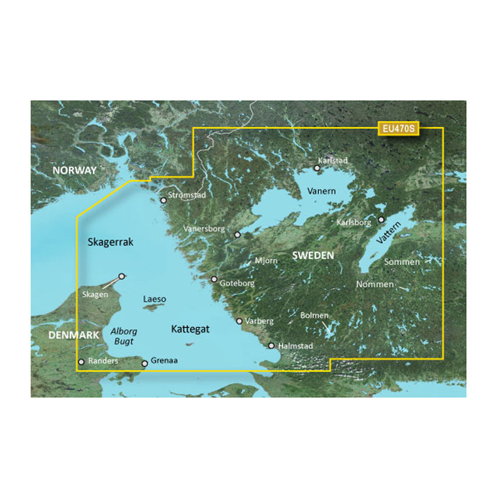 Garmin BlueChart g3 Vision HD VEU470S Stromstad to Halmstad microSDSD 010C081400