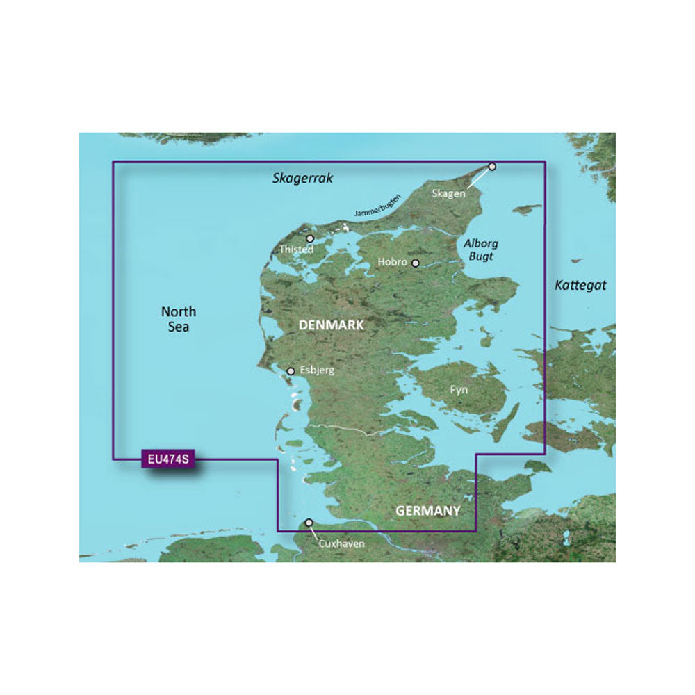 Garmin BlueChart g3 Vision HD VEU474S Alborg to the Eider microSDSD 010C081800