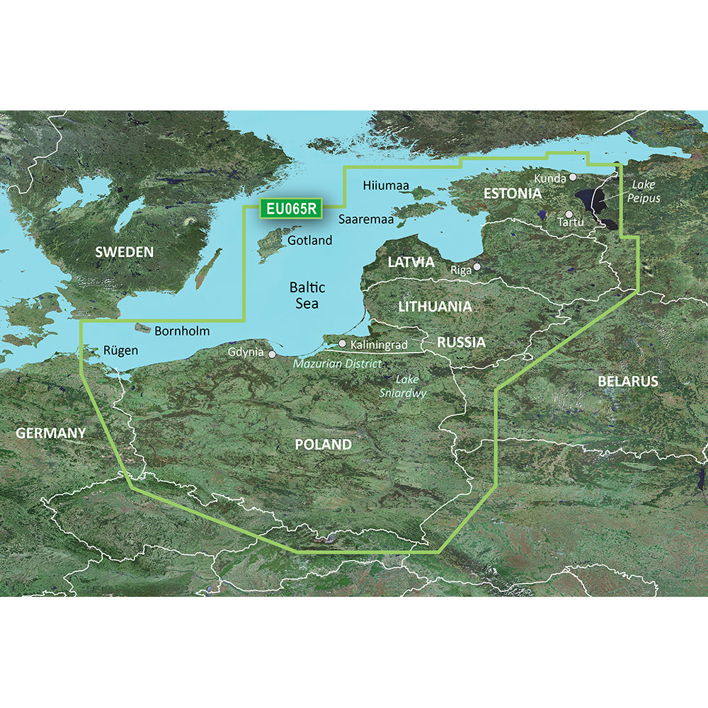 Garmin BlueChart g3 Vision HD VEU065R Baltic Sea East Coast microSDSD 010C084900