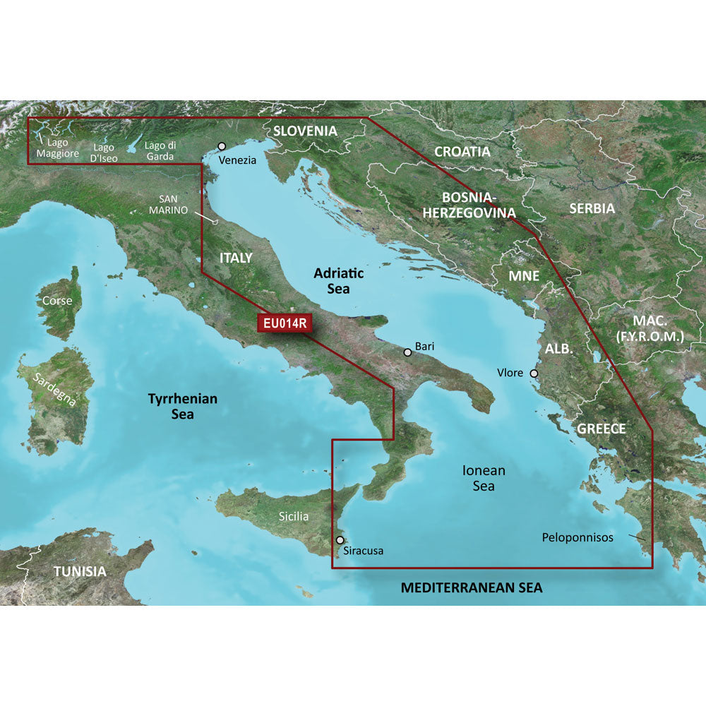 Garmin BlueChart g3 HD HXEU014R Italy Adriatic Sea microSDSD 010C077220