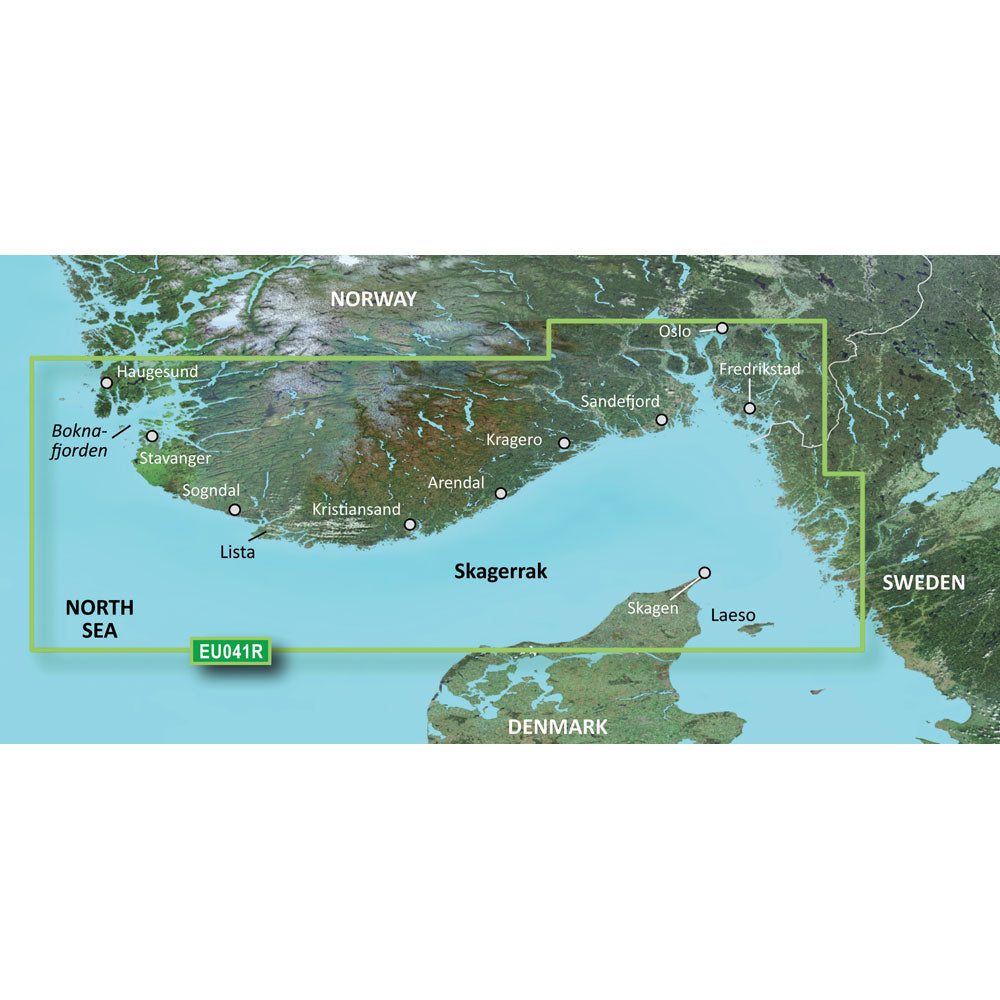 Garmin BlueChart g3 HD HXEU041R Oslo Skagerak Haugesund microSDSD 010C077820