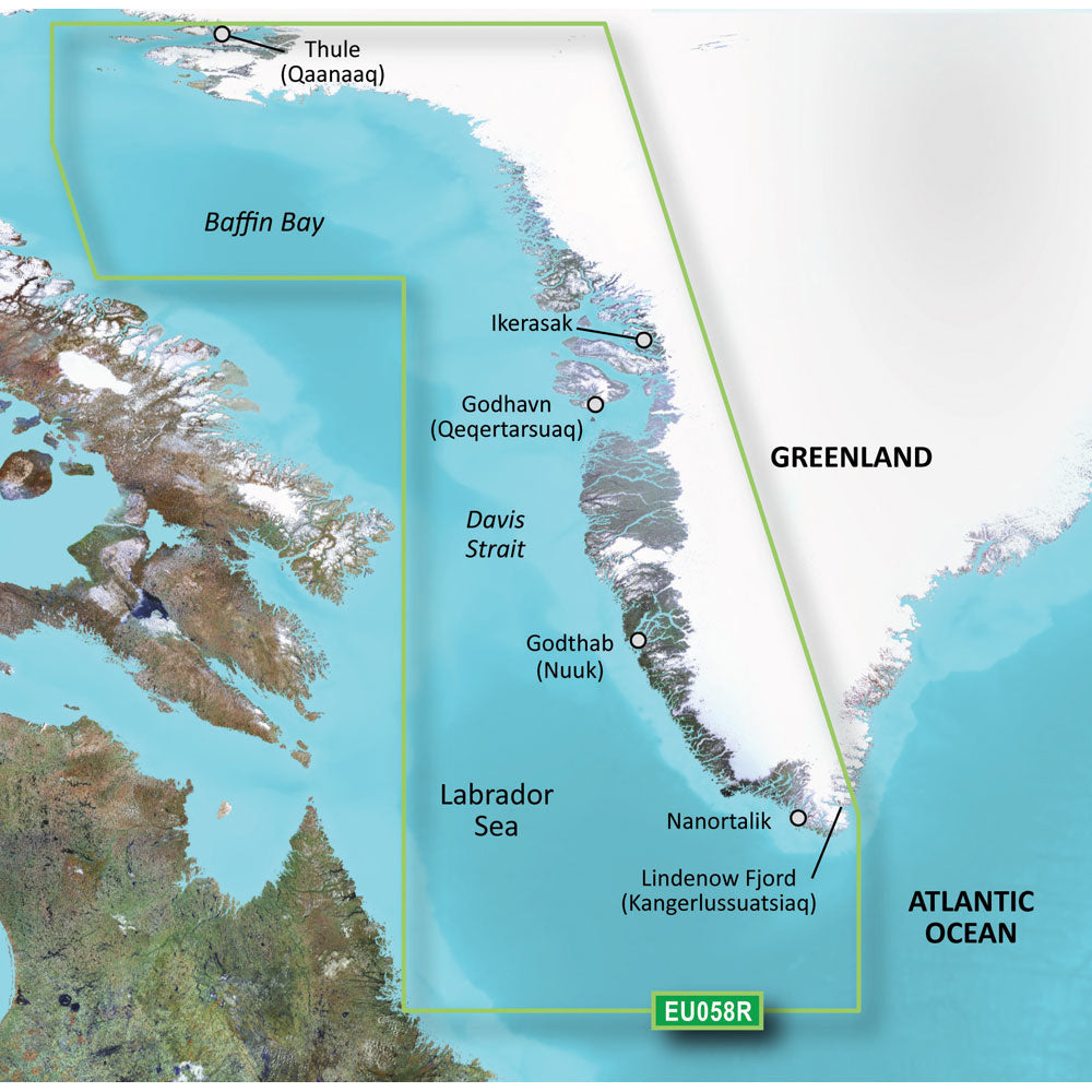 Garmin BlueChart g3 HD HEU064R Greenland microSDSD 010C100120