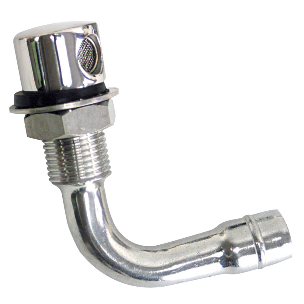 Whitecap Fuel Vent Round Head 90 Degree 58 Hose 6023C
