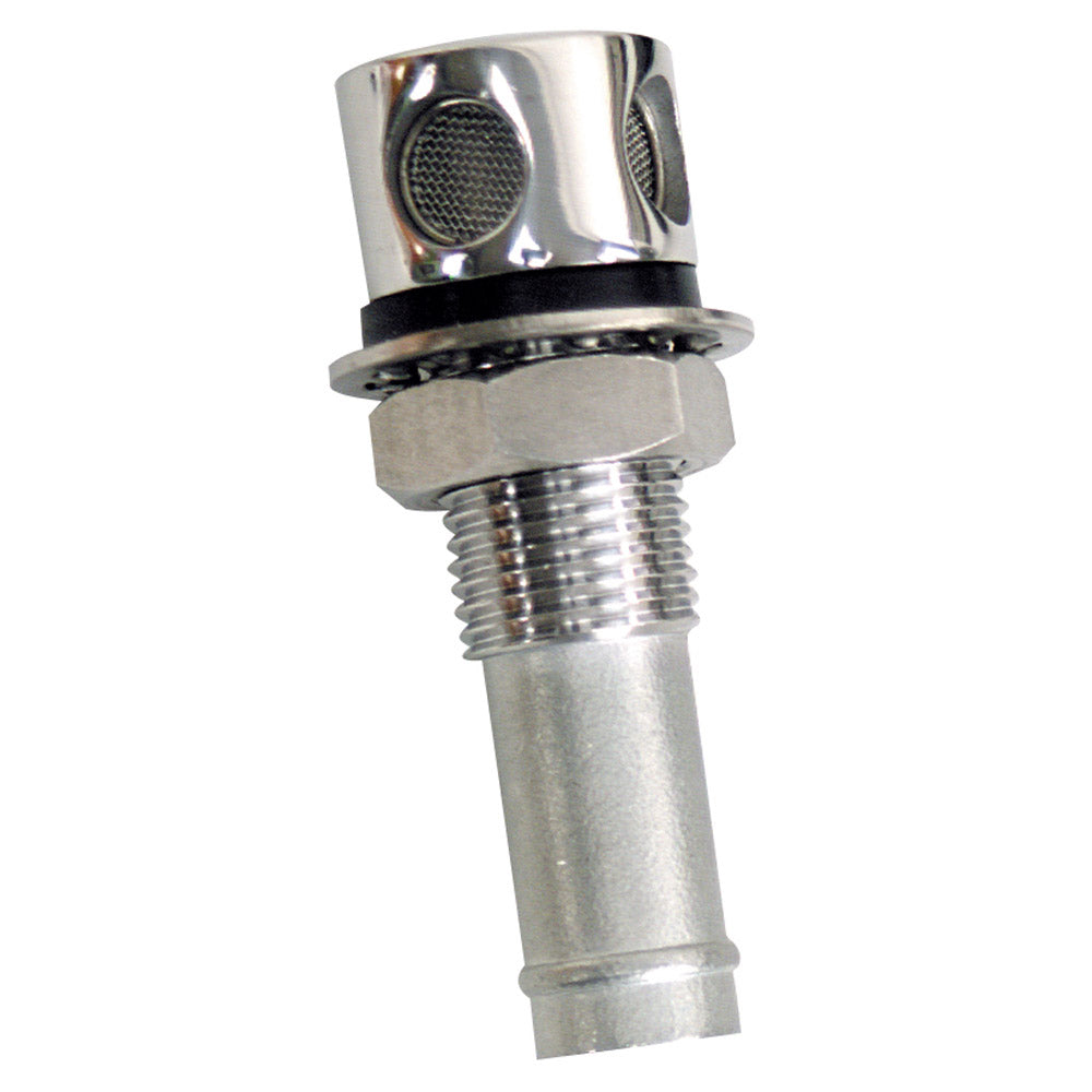 Whitecap Fuel Vent Round Head Straight 916 Chrome Brass S7032C
