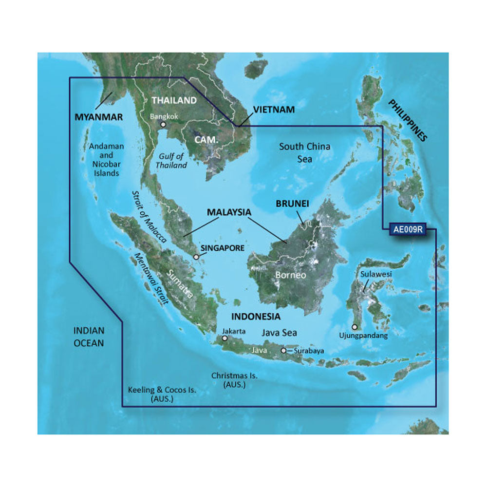 Garmin BlueChart g3 HD HXAE009R Singapore Malaysia Indonesia microSD SD 010C088420