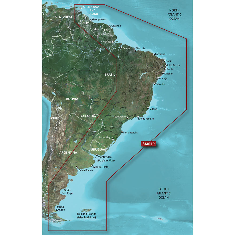 Garmin BlueChart g3 Vision HD VSA001R South America East Coast microSDSD 010C106200