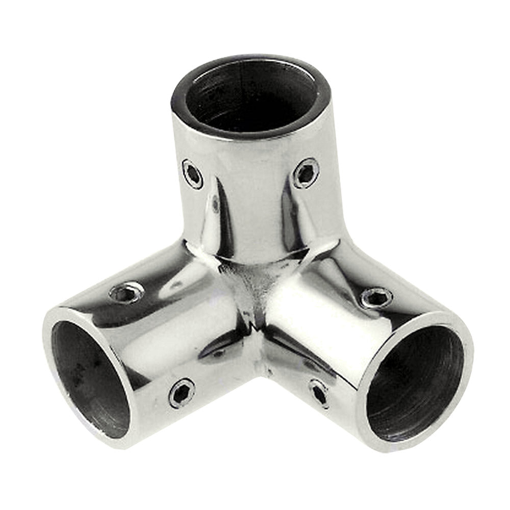 Whitecap OD SS 3Way Corner Fitting 6046C