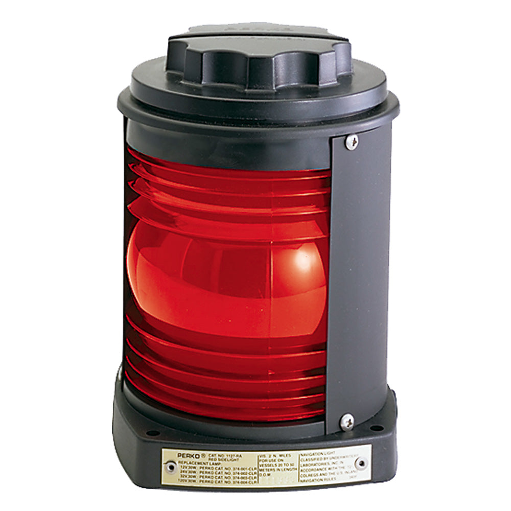Perko Side Light Black Plastic Red Lens 1127RA0BLK
