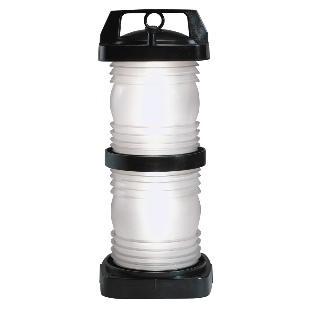 Perko Double Lens Navigation Light Masthead Light Black Plastic White Lens 1365E00BLK