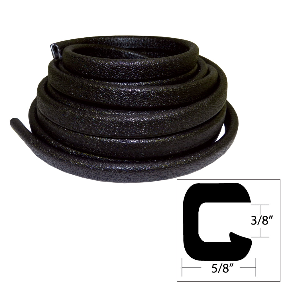 TACO Flexible Vinyl Trim 38 Opening x W x 25L Black V301312B251