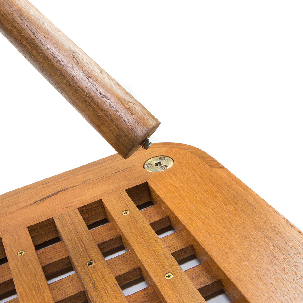 Whitecap Teak Cockpit Grate End Table 60020
