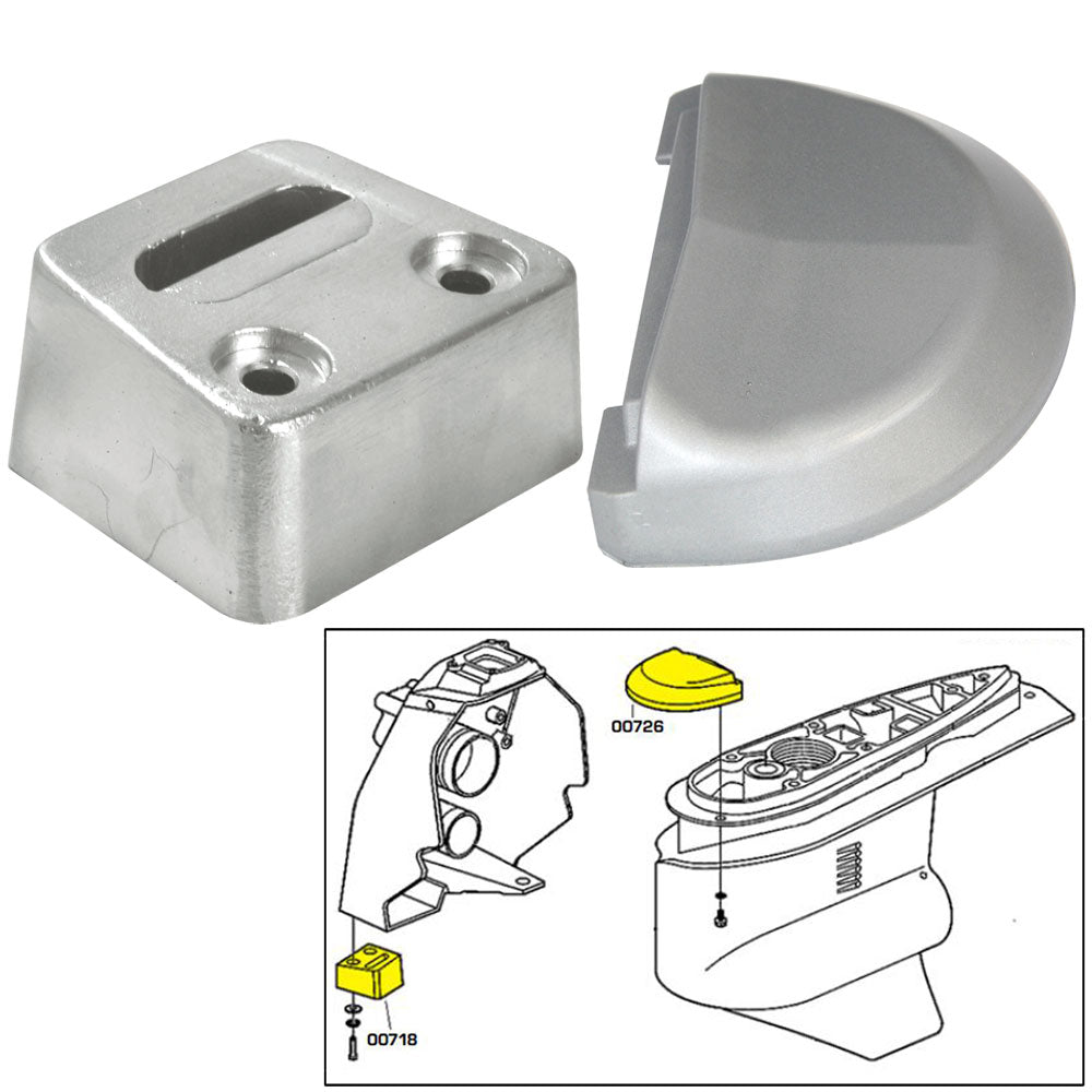 Tecnoseal Anode Kit wHardware Volvo SX Aluminum 20708AL