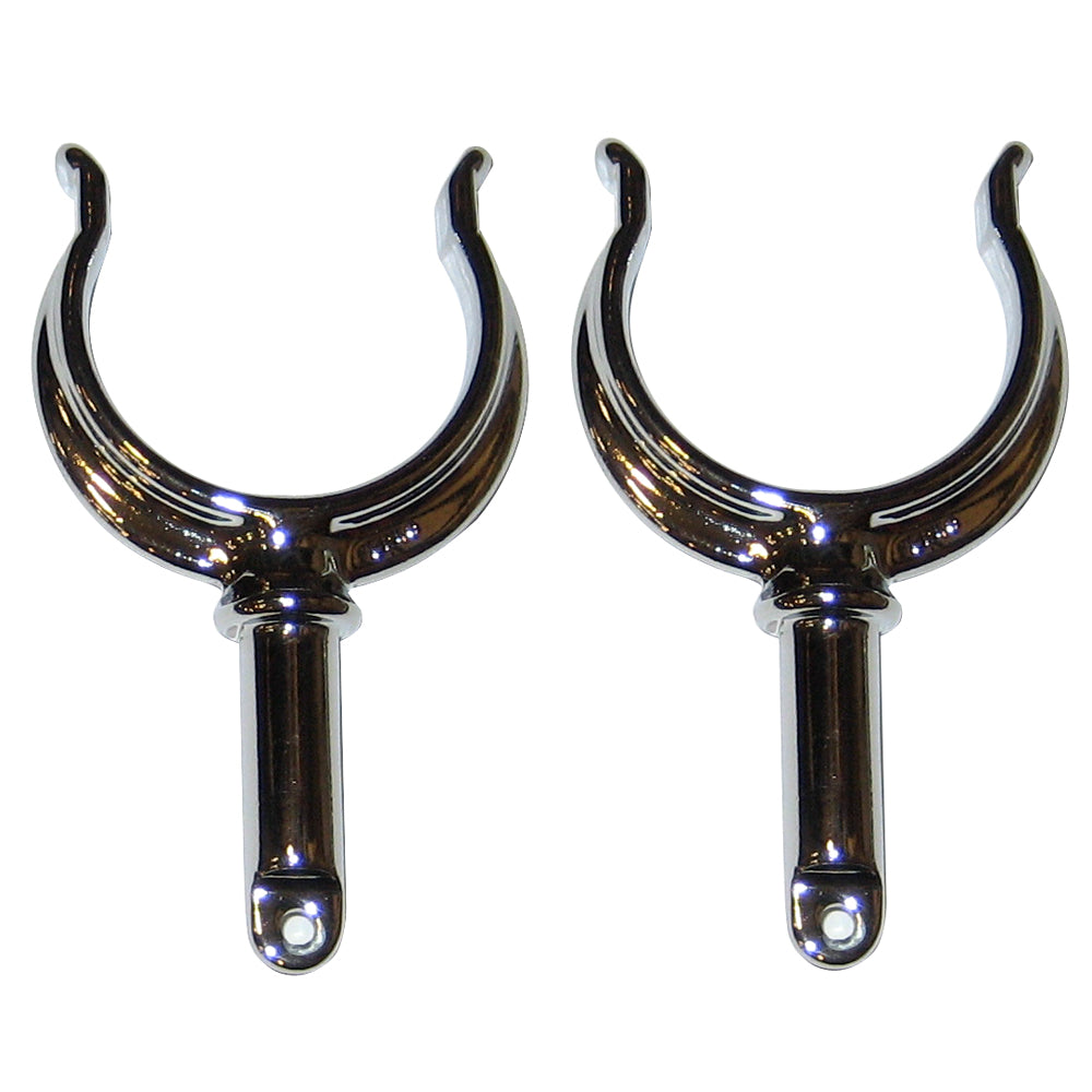 Perko Ribbed Type Rowlock Horns Chrome Plated Zinc Pair 1262DP0CHR