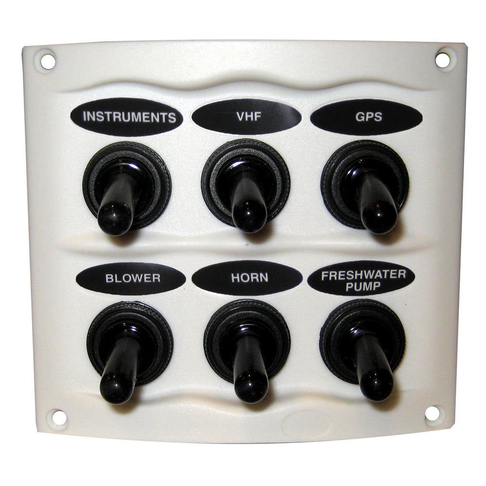 BEP Waterproof Panel 6 Switches White 9006WPW