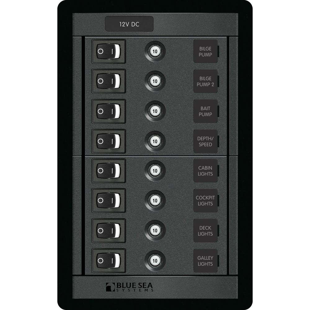 Blue Sea 1457 8 Position Switch CLB Vertical 1457