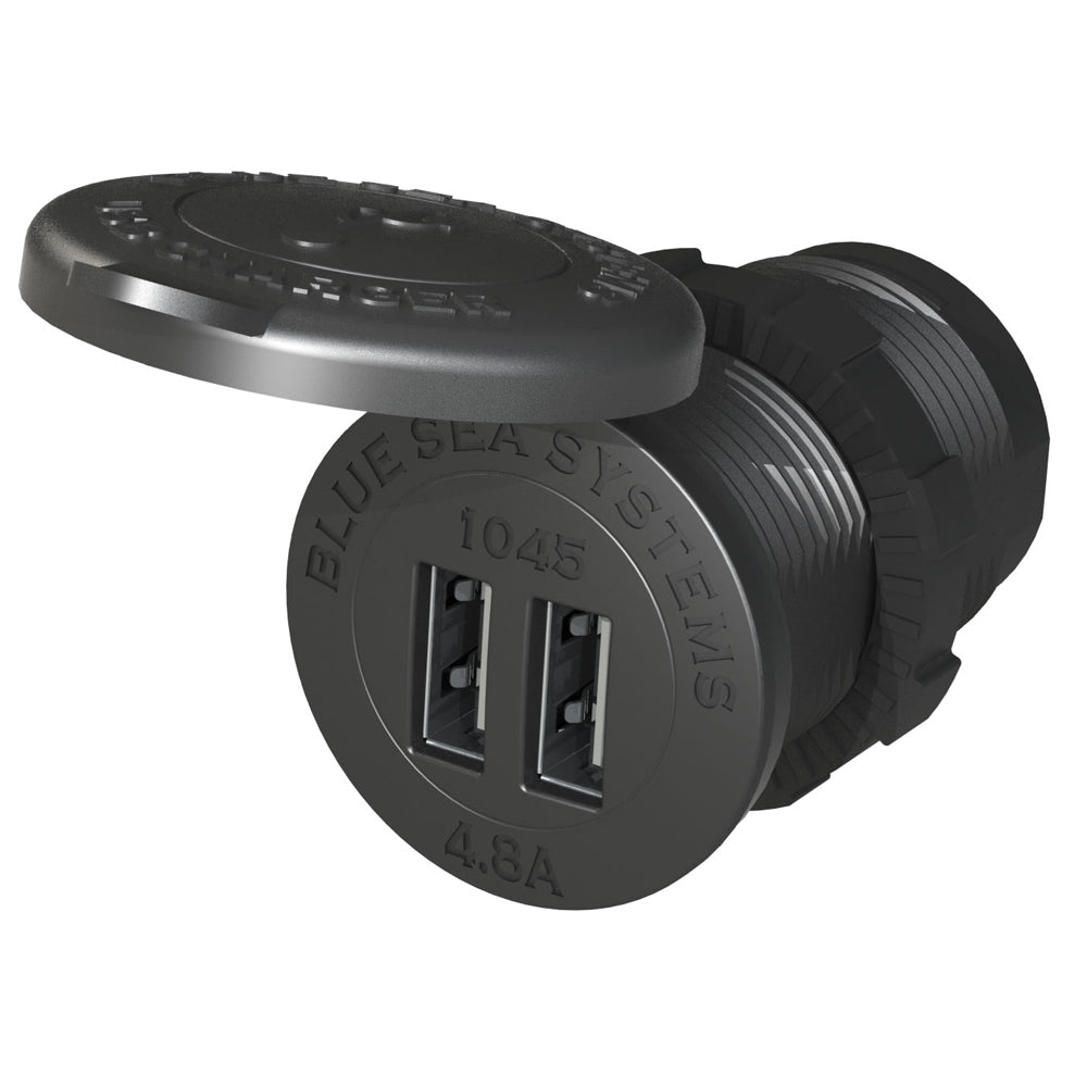 Blue Sea 1045 1224V Dual USB Charger 118 Socket Mount 1045