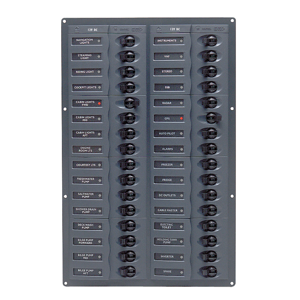 BEP DC Panel 32Way No Meter Vertical 906NMV