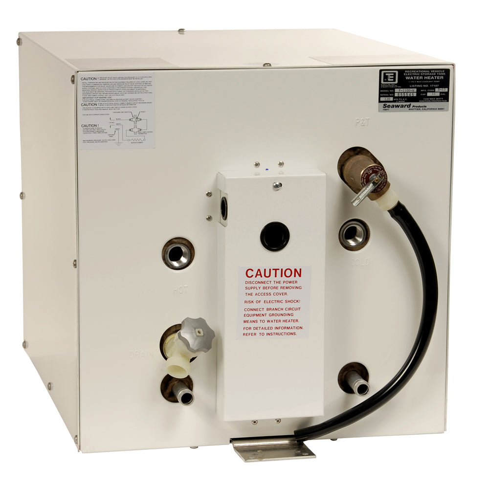 Whale Seaward 11 Gallon Hot Water Heater wFront Heat Exchanger White Epoxy 120V 1500W F1100W