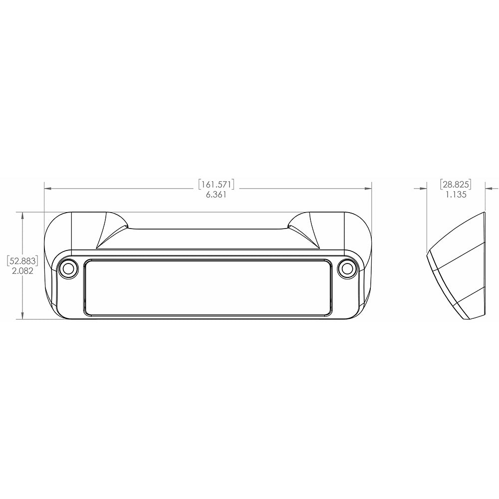Lumitec Perimeter Light White Finish White NonDimming 101475