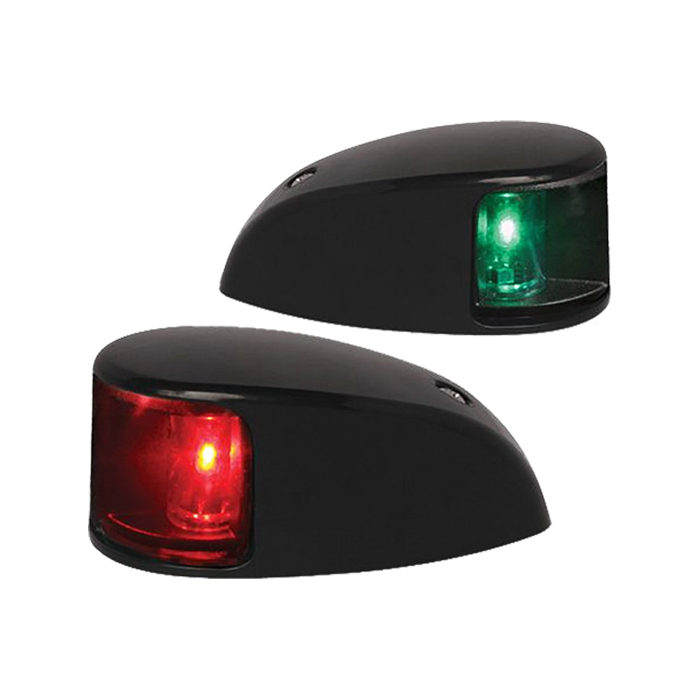 Hella Marine NaviLED Deck Mount Port Starboard Pair 2nm Colored LensBlack Housing 980620801