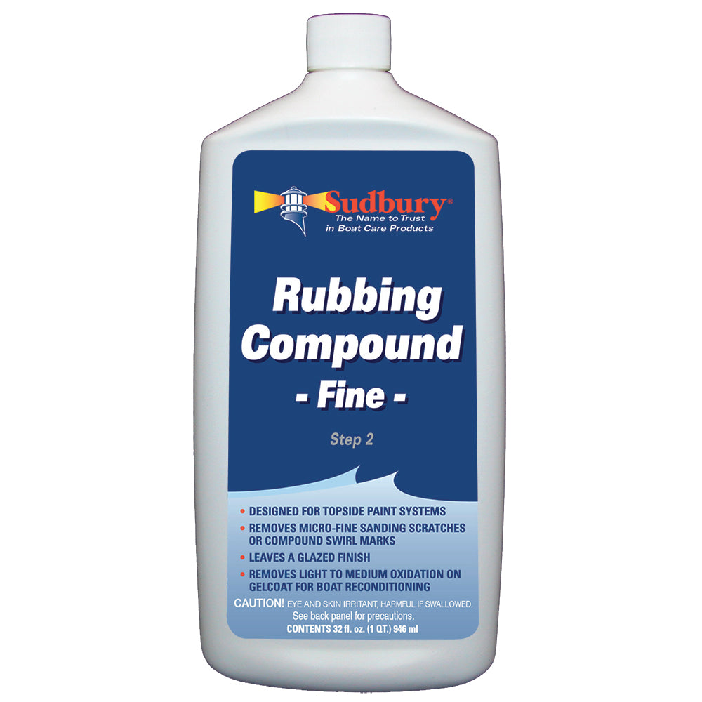 Sudbury Rubbing Compound Fine Step 2 32oz Fluid 442