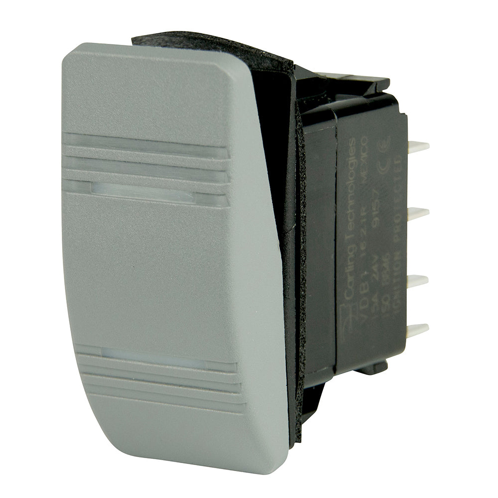 BEP DPDT Contura Switch 2Amber LEDs Gray ONON 1001812