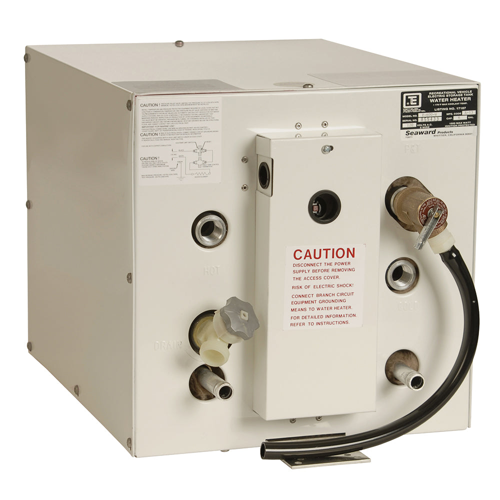Whale Seaward 6 Gallon Hot Water Heater wFront Heat Exchanger White Epoxy 240V 1500W F650W