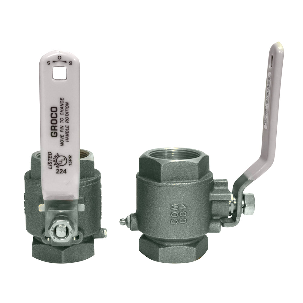 GROCO 38 NPT Stainless Steel InLine Ball Valve IBV375S