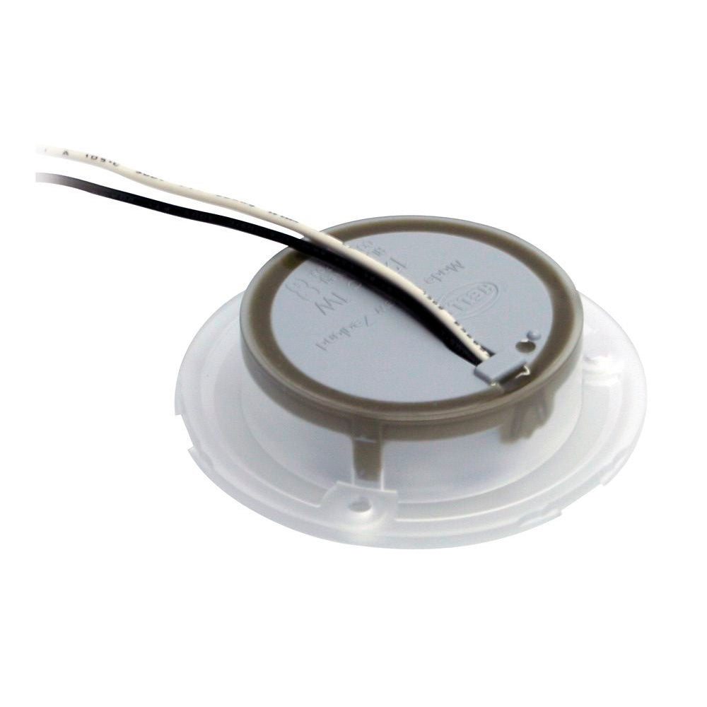 Hella Marine Blue LED Round Courtesy Lamp White Bezel 24V 980503241