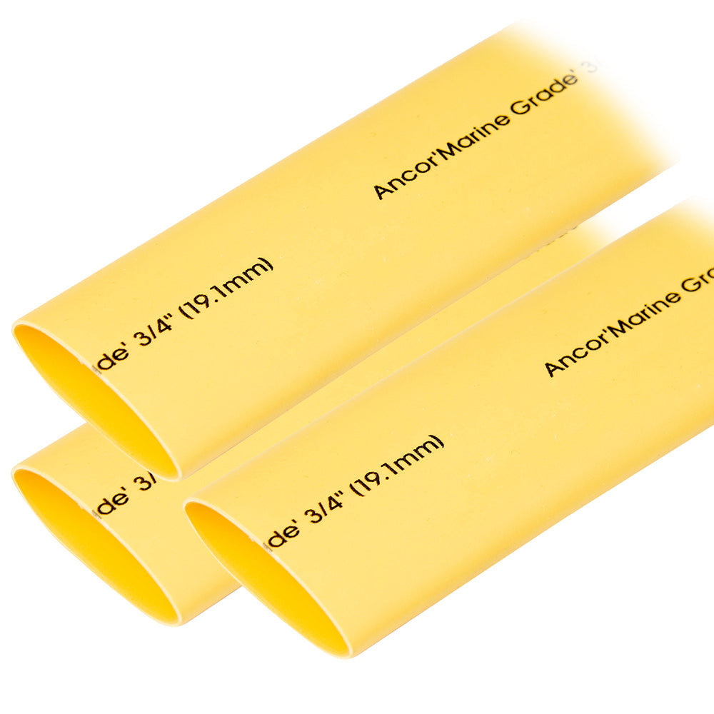 Ancor Heat Shrink Tubing 34 x 3 Yellow 3 Pieces 306903
