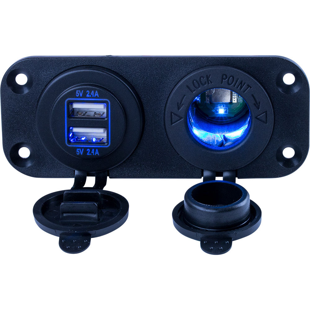SeaDog Double USB Power Socket Panel 4265051