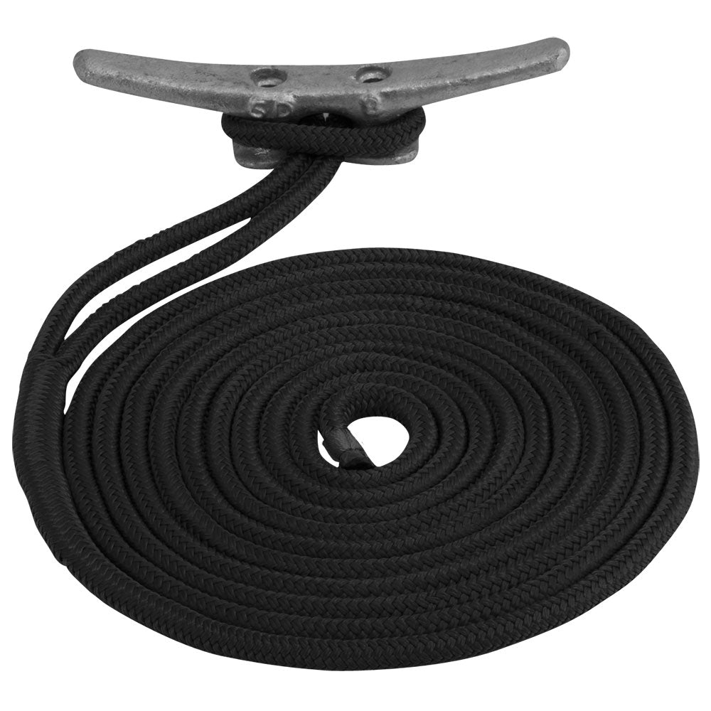 SeaDog Double Braided Nylon Dock Line 38 x 20 Black 302110020BK1