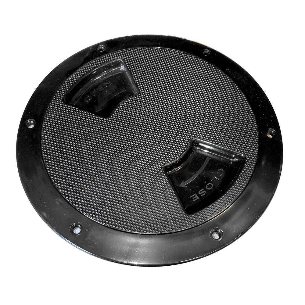 SeaDog Textured Quarter Turn Deck Plate Black 5 3361571