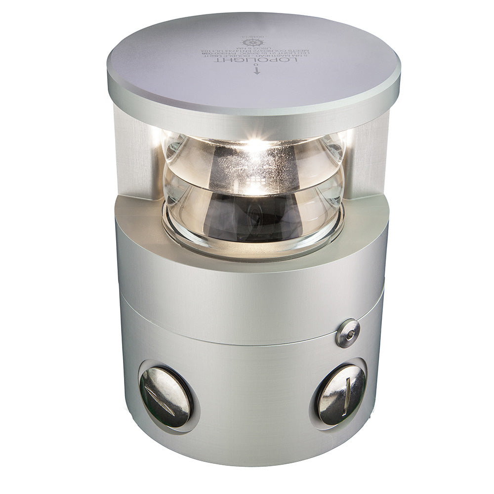 Lopolight 225 Double Masthead Light 6NM Silver Housing 300138