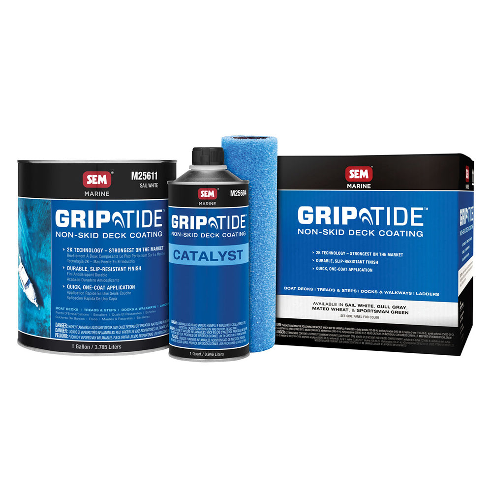 SEM GripTide NonSkid Deck Coating Kit Sail White M25610