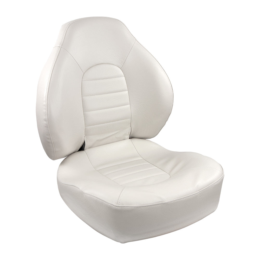 Springfield Fish Pro Mid Back Folding Seat White 1041636