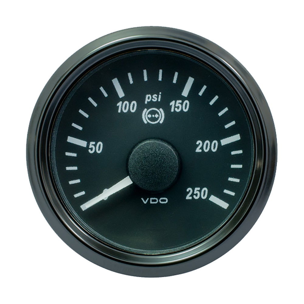 VDO SingleViu 52mm 2116 Brake Pressure Gauge 250 PSI 045V A2C3832730030